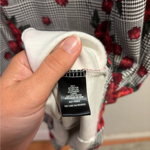 Torrid Floral Houndstooth Dress with Coordinating Duster Sweater - Picture 7 of 12